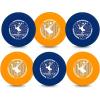 image:imageWhamO Frisbee Freestyle Flying Disc  105  160 Grams  Deep Rim  World Class Freestyle Action  Sport Disc for Disc Golf Beach Backyard Lawn Park Camping and More  Great for All Ages6 PACK  BLUE  ORANGE 