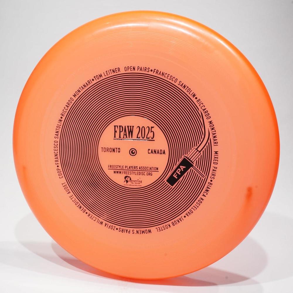 image:imageWhamO 100 Mold FPA 2025 Logo Design Freestyle Frisbee Flying DiscOrange