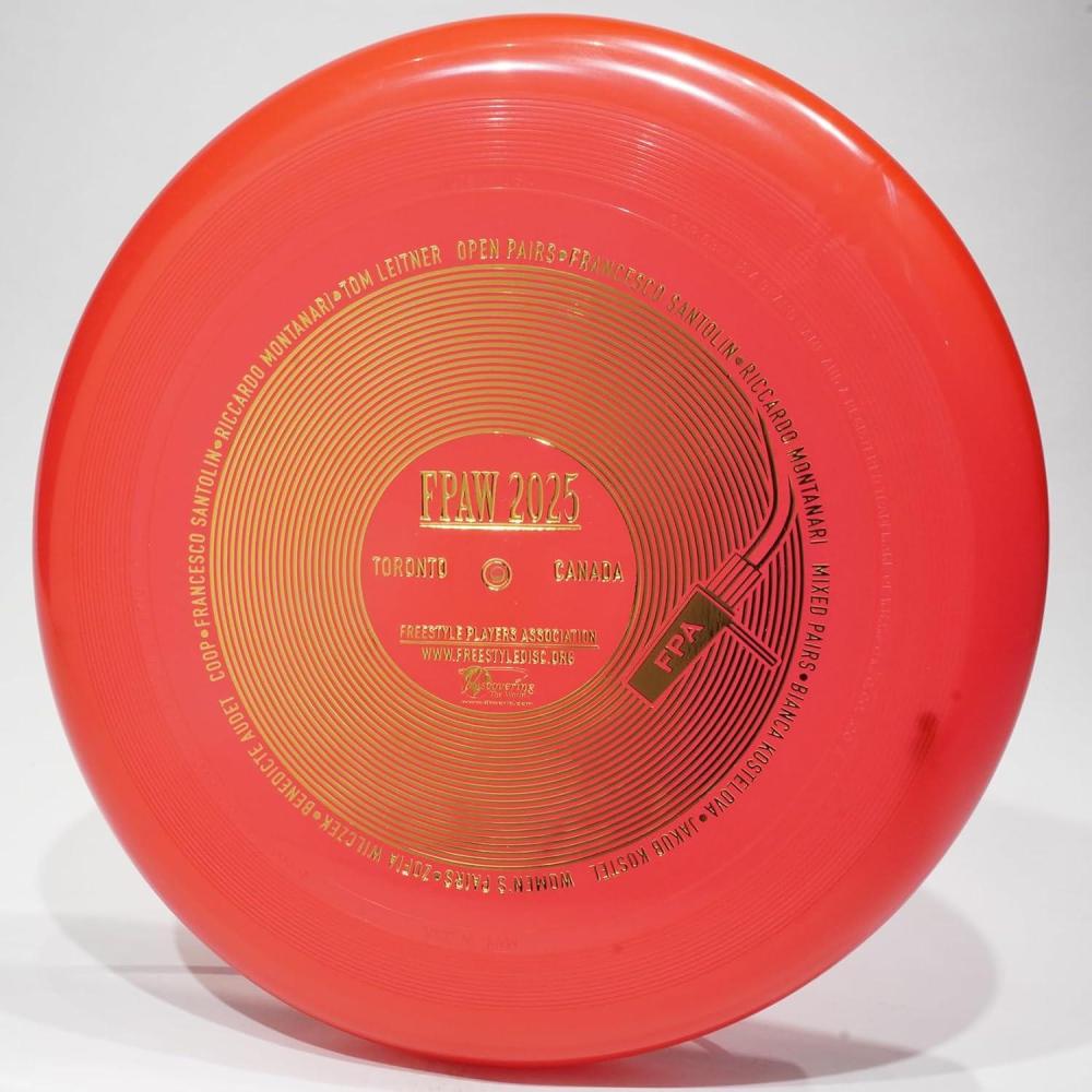 image:imageWhamO 100 Mold FPA 2025 Logo Design Freestyle Frisbee Flying DiscRed