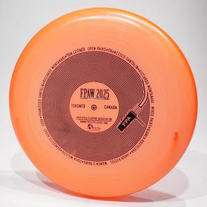 Wham-O 100 Mold FPA 2025 Logo Design Freestyle Frisbee Flying Disc(Orange)