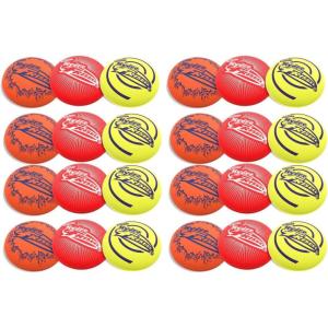 Wham-O Frisbee Skipper – 3″ Frisbee Skipper Flying Disc(24 PACK ( RED + ORANGE + GREEN ))
