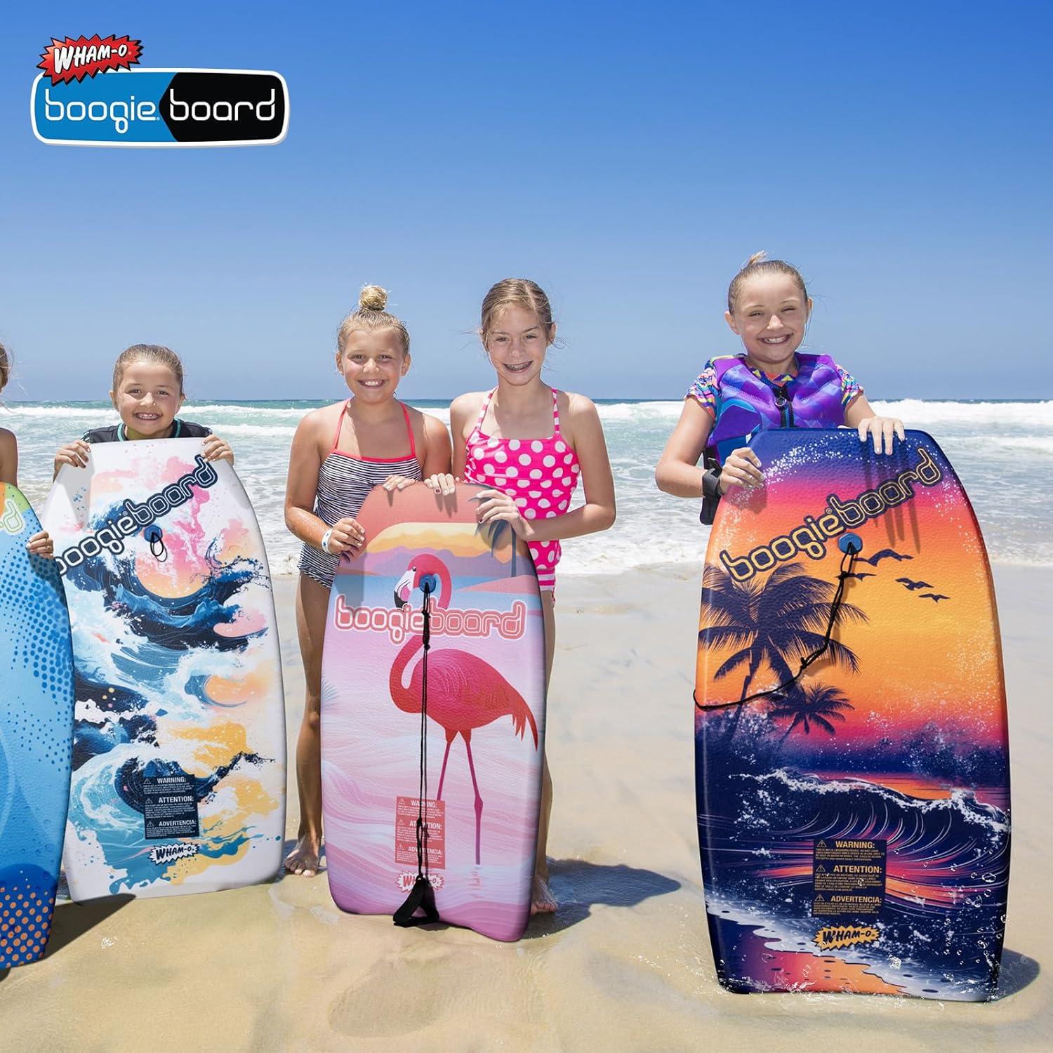 image:imageWhamO Boogie Boards 2 Pack 3337 Body Board for Beach Lightweight Bodyboard with Wrist Leash for Kids Teens Beginners TrainingBeachWave