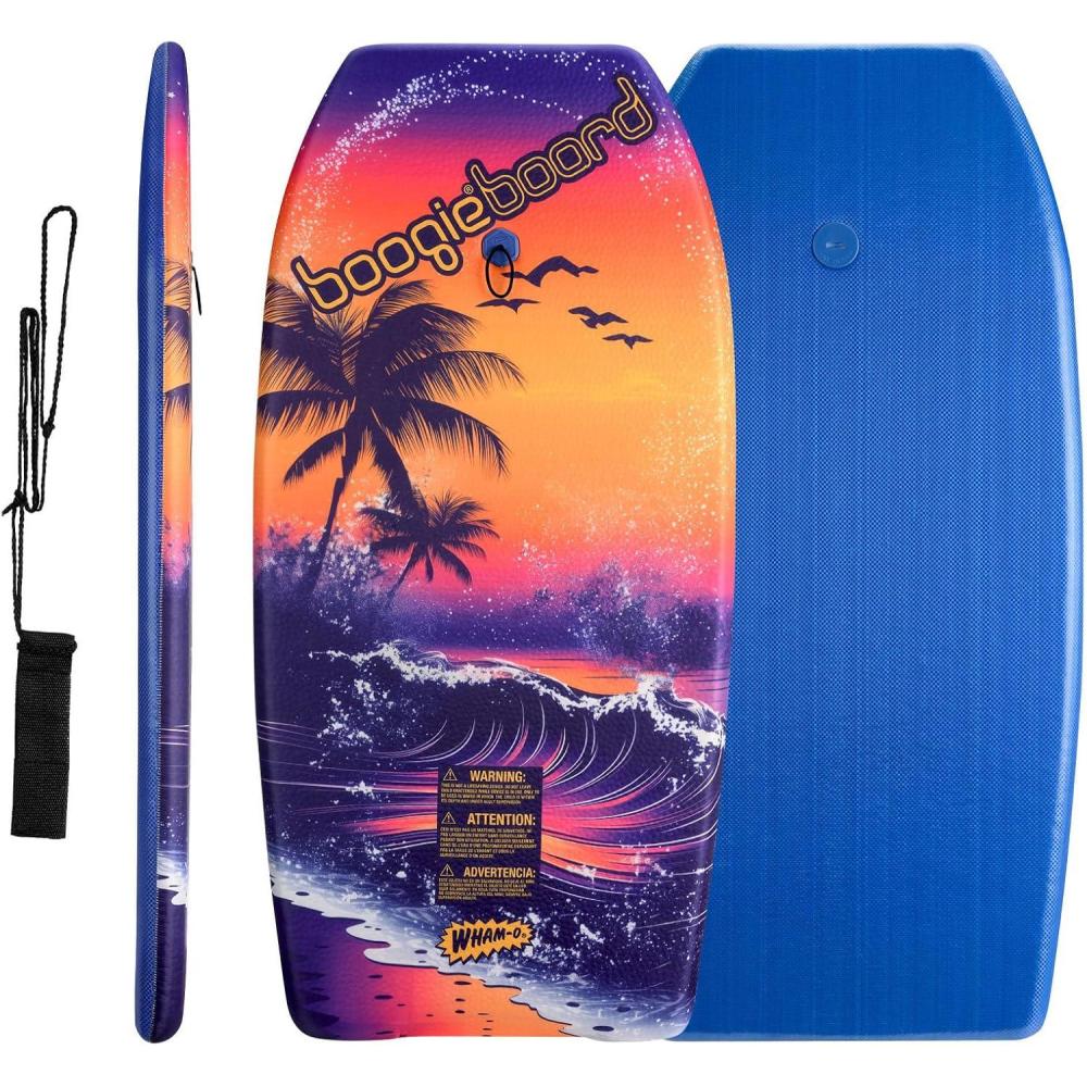 image:imageWhamO Boogie Boards 2 Pack 3337 Body Board for Beach Lightweight Bodyboard with Wrist Leash for Kids Teens Beginners TrainingBEACH1Pack